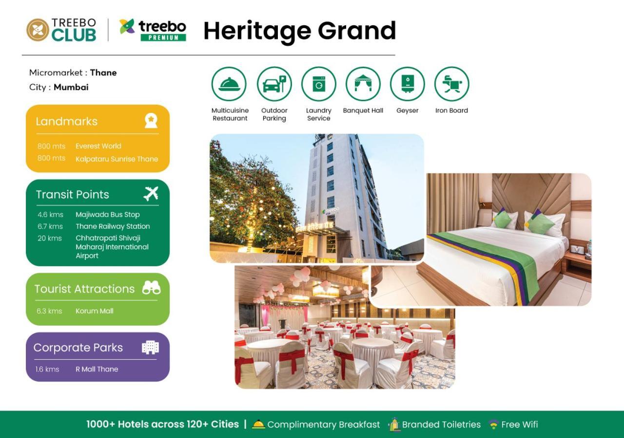 Treebo Premium Heritage Grand -Majiwada ثين المظهر الخارجي الصورة